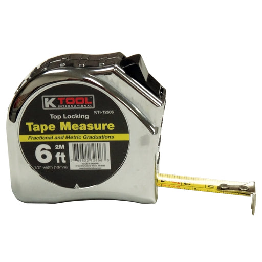 1/2" x 6' Tape Measure with SAE and Metric Marking