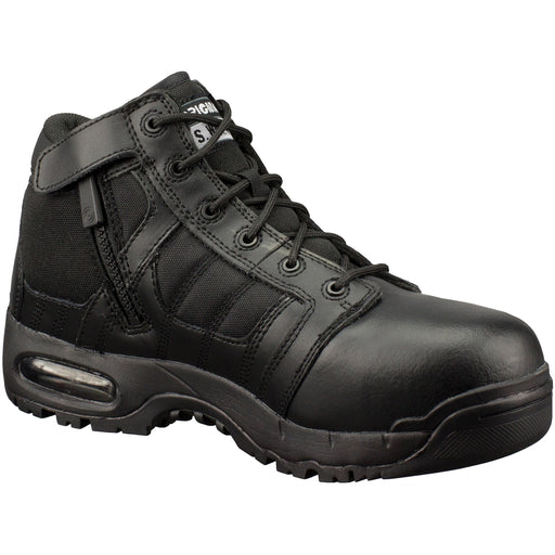 SWAT AIR 5" CST (SAFETY-TOE) SIDE-ZIP BLACK SHOES 9.0