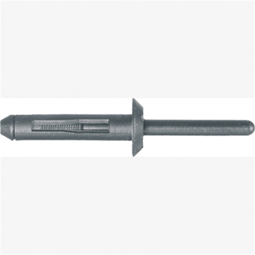 Blk Nyl Blind Rivets GM  10 Pc