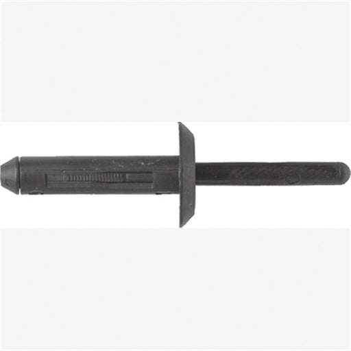 Blk Nyl Blind Rivets GM 10 Pc