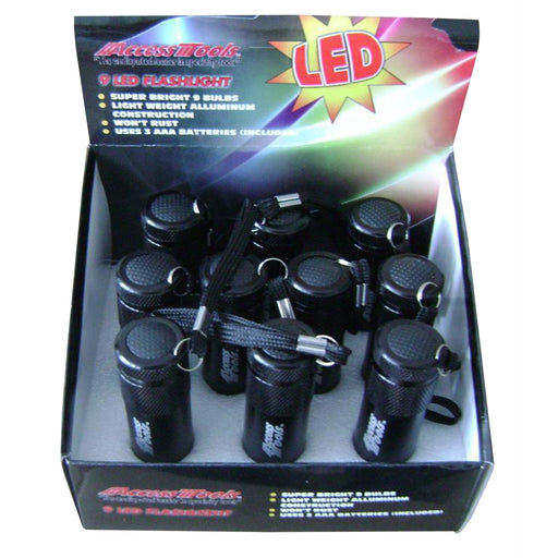 9-LED Flashlight Retail Pack