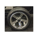 Solid Rubber Tires with Chrome Wheels Set of 4