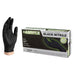 AMMEX Black Nitrile PF Exam Gloves, Large