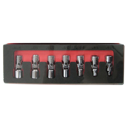 7pc Flex Socket Set-6 Point SAE