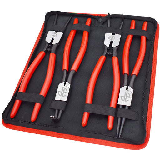 4PC Large Internal / External Snap Ring Pliers 13"