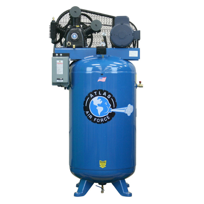 TWO STAGE 5 HP/220 VOLT SINGLE PHASE AIR COMPRESS