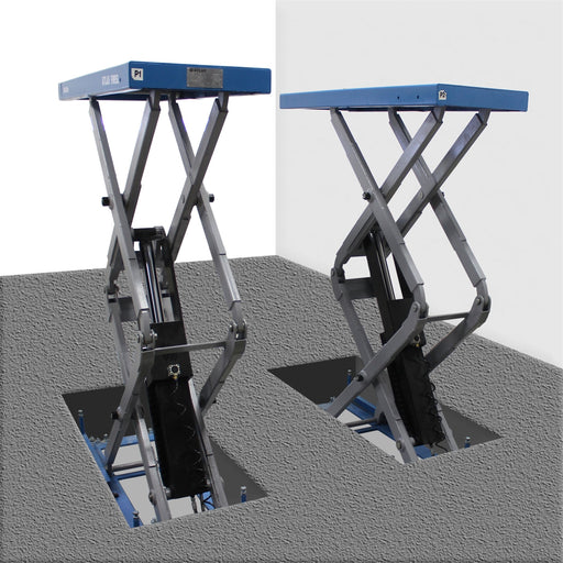 9000 LB. CAPACITY IN-GROUND SCISSOR LIFT 110 VOL