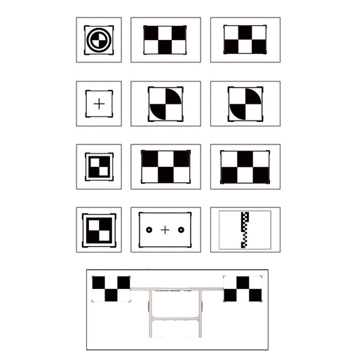 Targets and Holder for LDW Calibration