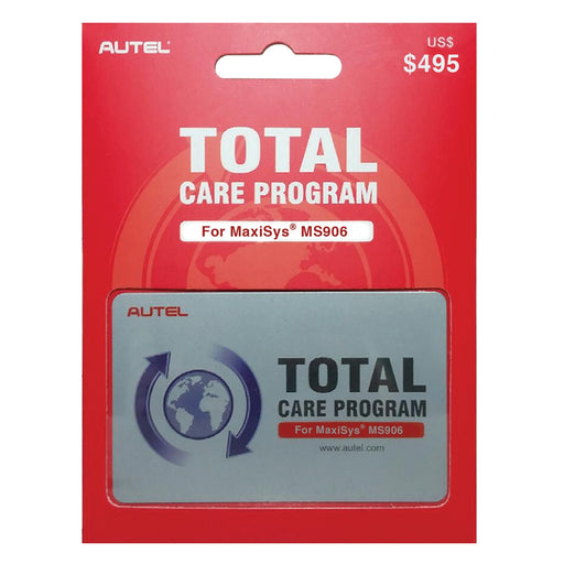 MS906 ONE YEAR TOTAL CARE PROGRAM CARD