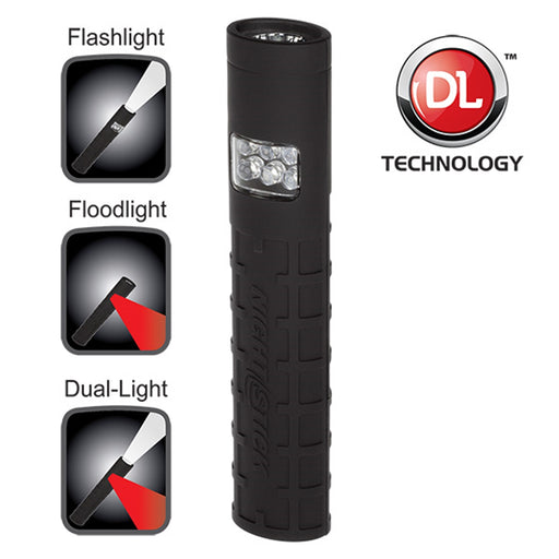 Dual-Light - Black Body - Red Floodlight