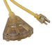 50' Triple-Tap 14/3 Pro Ext Cord with Lighted End