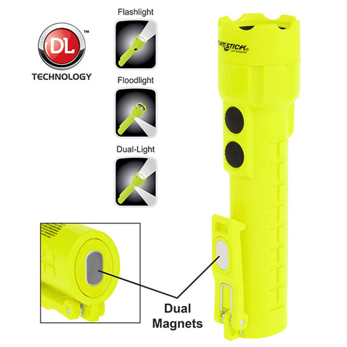 LED Flashlight-Floodlight-Dual-Light With Magnet