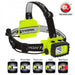 BAYCO NIGHTSTICK CREE LED HEADL AMP WHITE AND RED LED'S HI-VIZ GREEN BASE