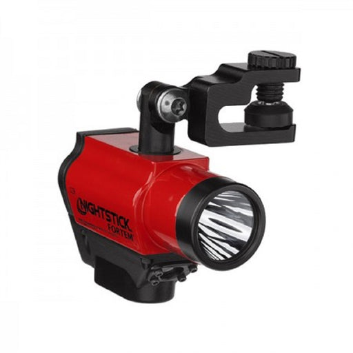 Helmet-Mounted Dual-Light Flashlight - Red
