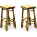 Bamboo Tiki Bar Stool Set