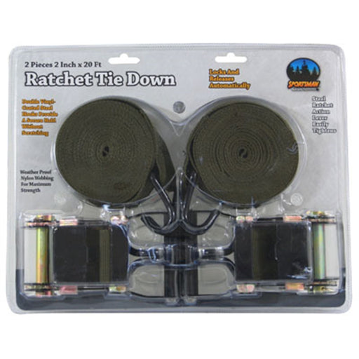 2 Piece Ratchet Tie Down Set