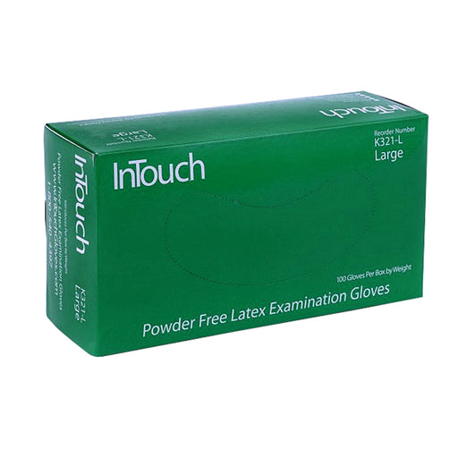 InTouch Medium White Latex Gloves