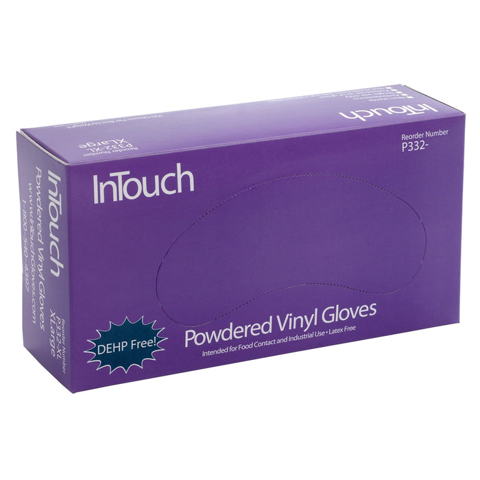 InTouch Large Powdered Vinyl Gloves