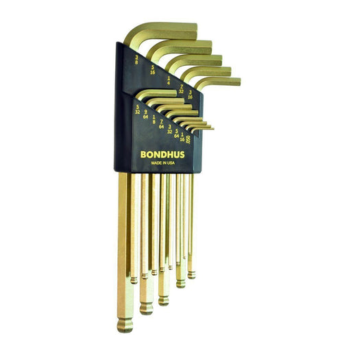 BALLEND L-WRENCH INCH SET 13 SIZES .050 THRU 3/8"