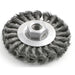 BRUSH WIRE WHEEL 8IN 3/4IN. 3/4IN.ARBOR .014WIRE