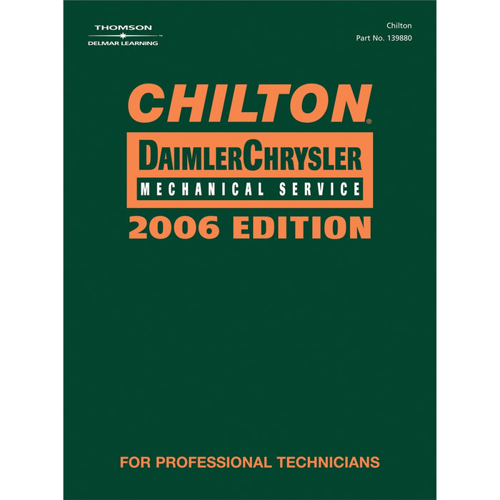 CHILTON 2006 CHRYSLER MECHANICAL SERVICE MANUAL