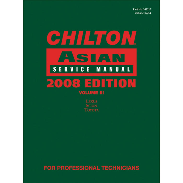 Chilton 2008 Asian Service Manual Volume 3