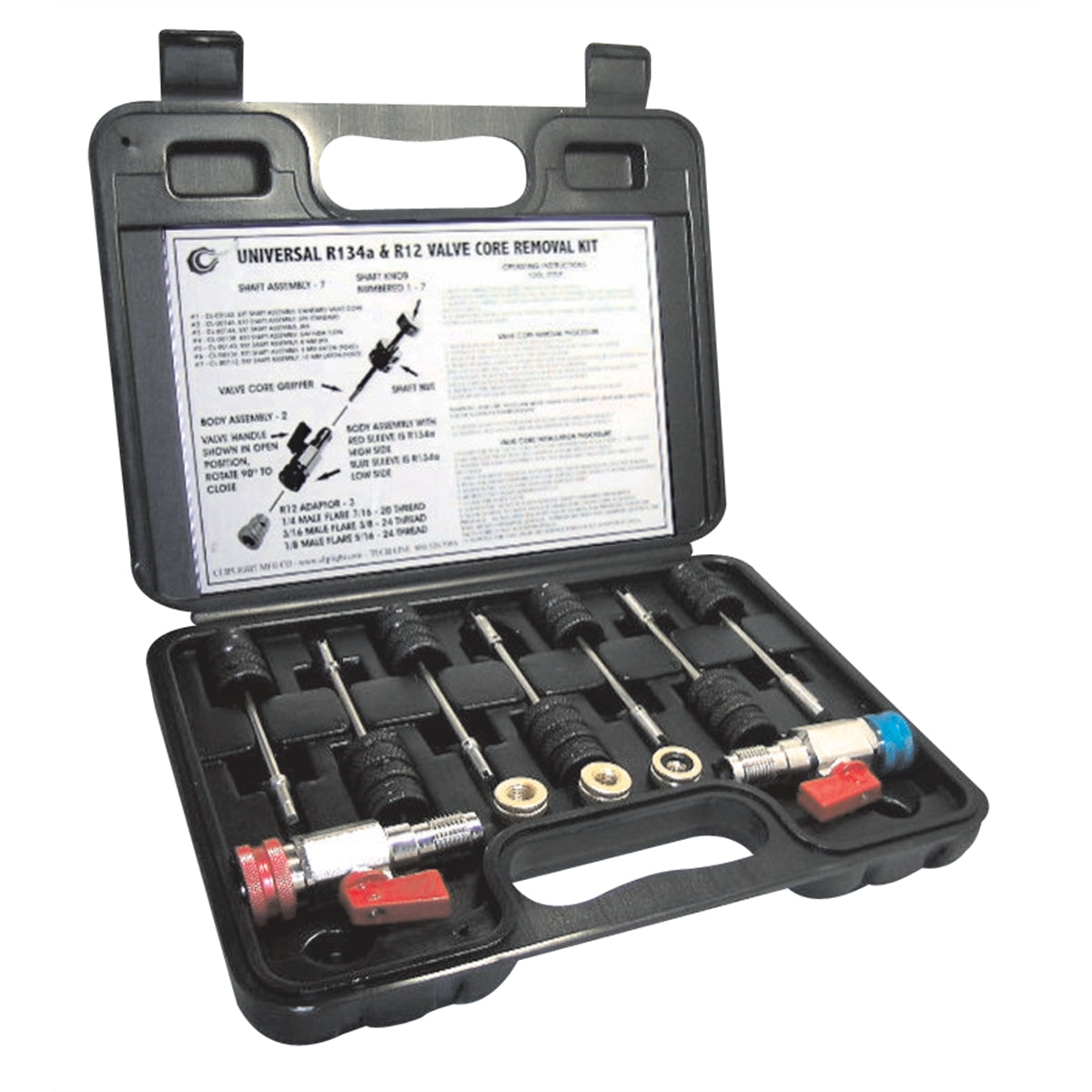 VALVE CORE REMOVER KIT Clip Light Manufacturing — OEM Tech Tools
