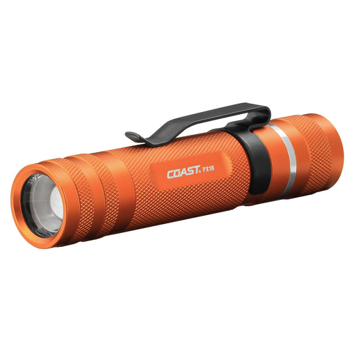 coast px1r rechargeable led flashlight PX1R Rechargeable LED Flashlight Orange Body COS20760 COAST Products