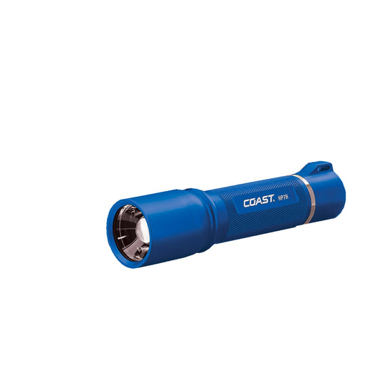 HP7R Rechargeable Flashlight blue body in gift box
