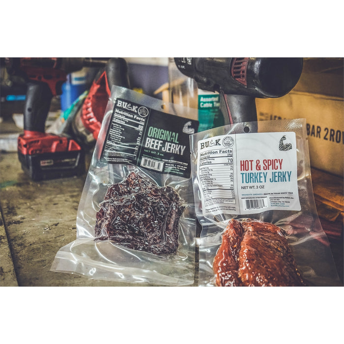 Bulk Beef Jerky 12x 3oz TEXAS VARIETY Pack