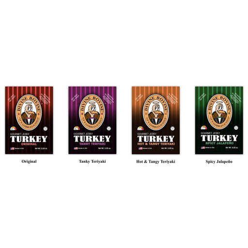 Divine Bovine Turkey 3x each (og-teri-tangy-jalap)