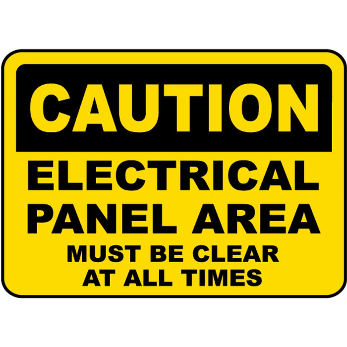 Electrical Panel Caution Label