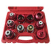 10 PC RADIATOR PRESSURE TESTER ADAPT KIT US/ASIAN