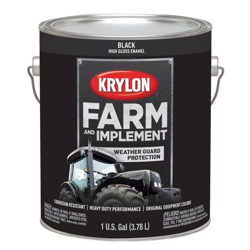 Krylon Farm/Implement; Gloss Black; Gallon