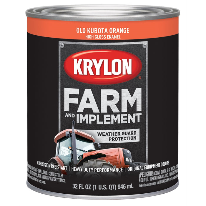Old Kubota Orange 32 oz. Quart