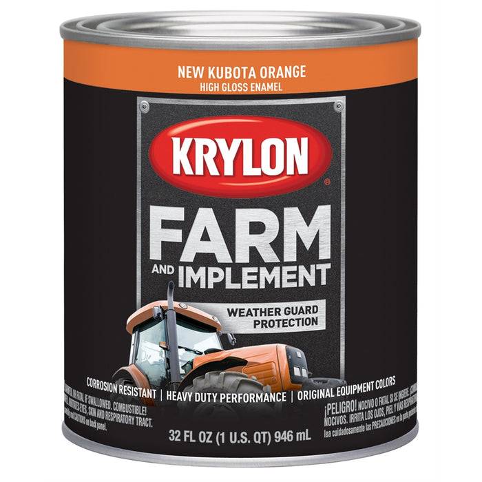 New Kubota Orange 32 oz. Quart