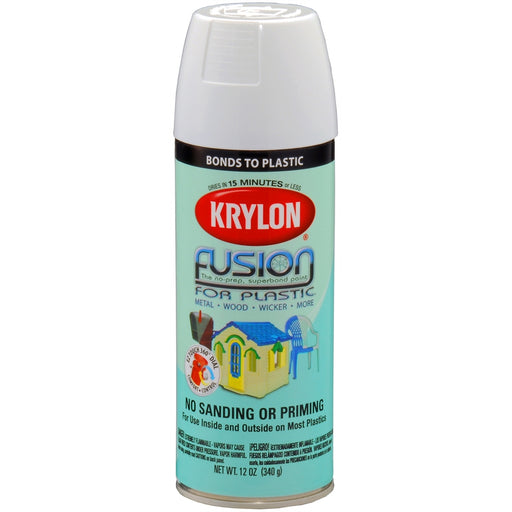 Fusion For Plastic Gloss White 12 oz.