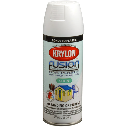 Fusion For Plastic Satin White 12 oz.