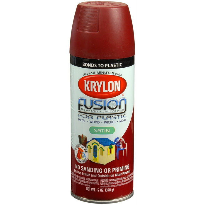 Fusion For Plastic Satin Burgundy 12 oz.