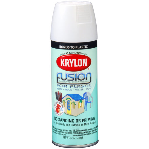 Fusion For Plastic Flat White 12 oz.