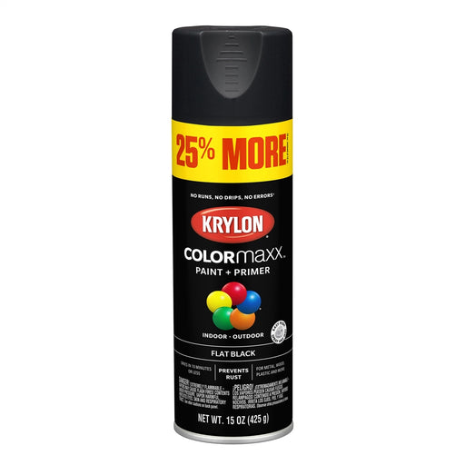 COLORmax PAINT PRIMER Bonus Flat Black 15 oz.