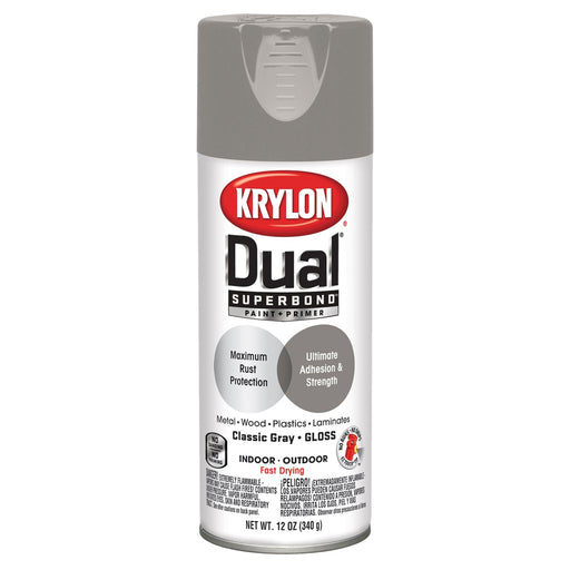 Superbnd Paint Primer Gloss Classic Gray 12 oz.