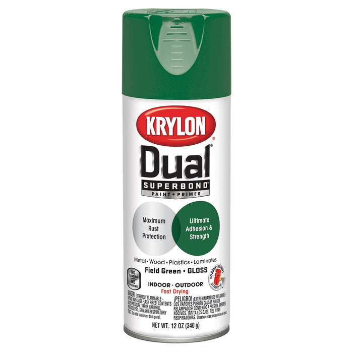 Superbnd Paint Primer Gloss Field Green 12 oz.
