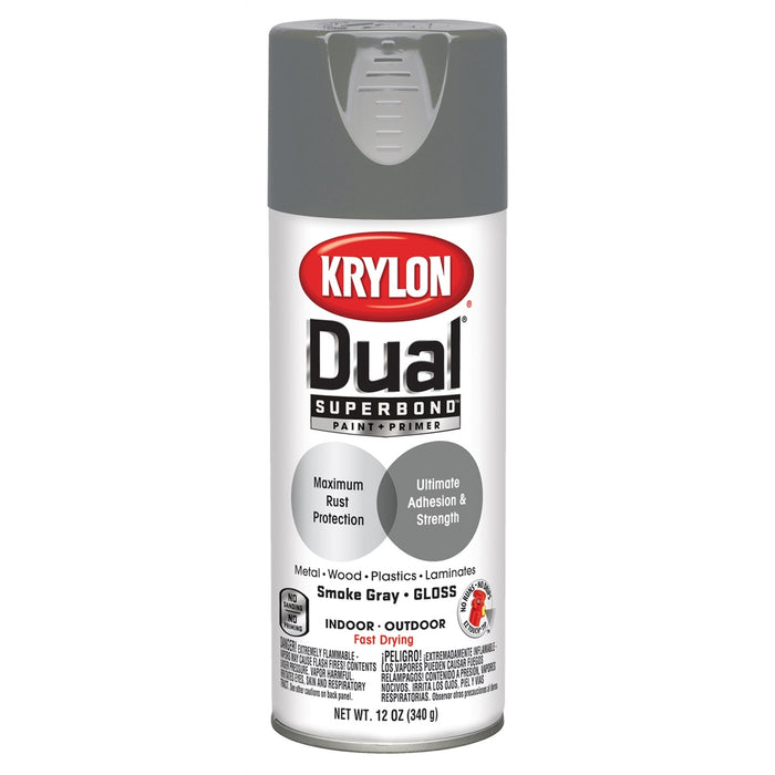 Superbnd Paint Primer Gloss Smoke Gray 12 oz.