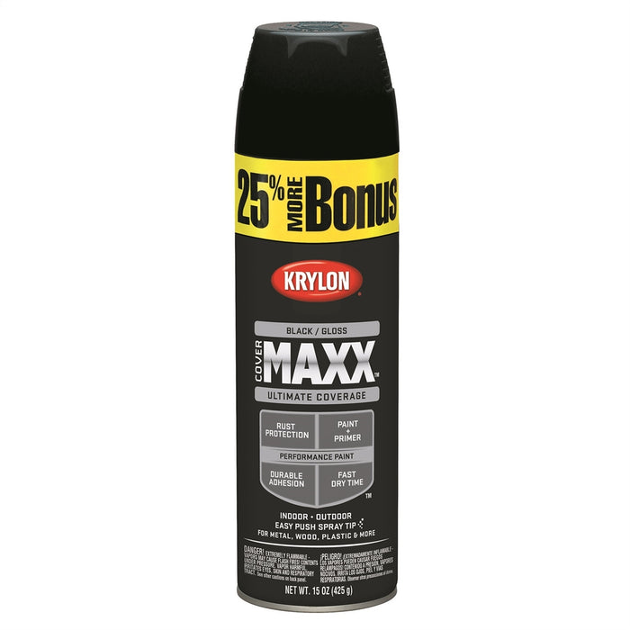 Covermax Paint Primer Gloss Black 15 oz.