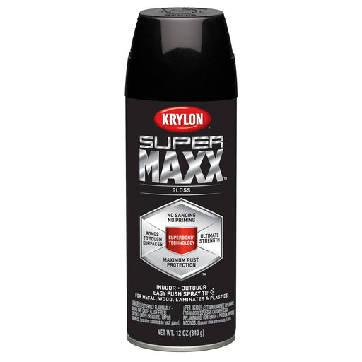 Supermax Paint Primer Gloss Black 12 oz.