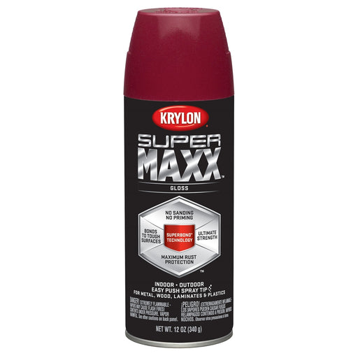 Supermax Paint Primer Gloss Burgundy 12 oz.