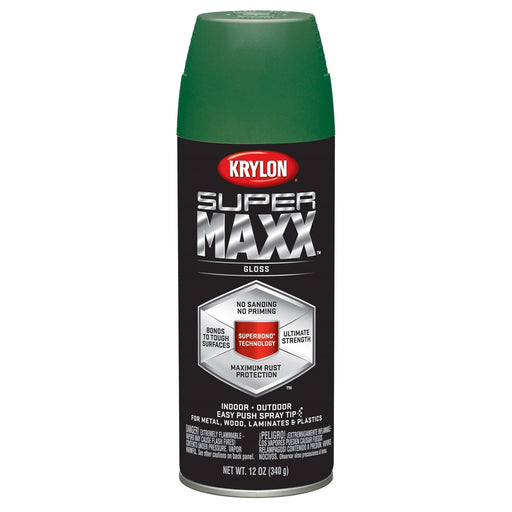 Supermax Paint Primer Gloss Field Green 12 oz.