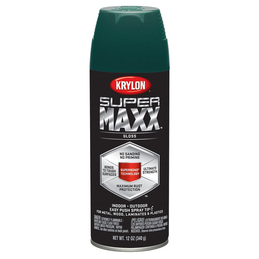 Supermax Paint Primer Gloss Hunter Green 12 oz.