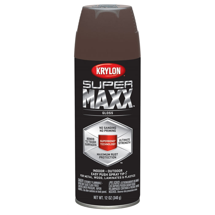 Supermax Paint Primer Gloss Leather Brown 12 oz.